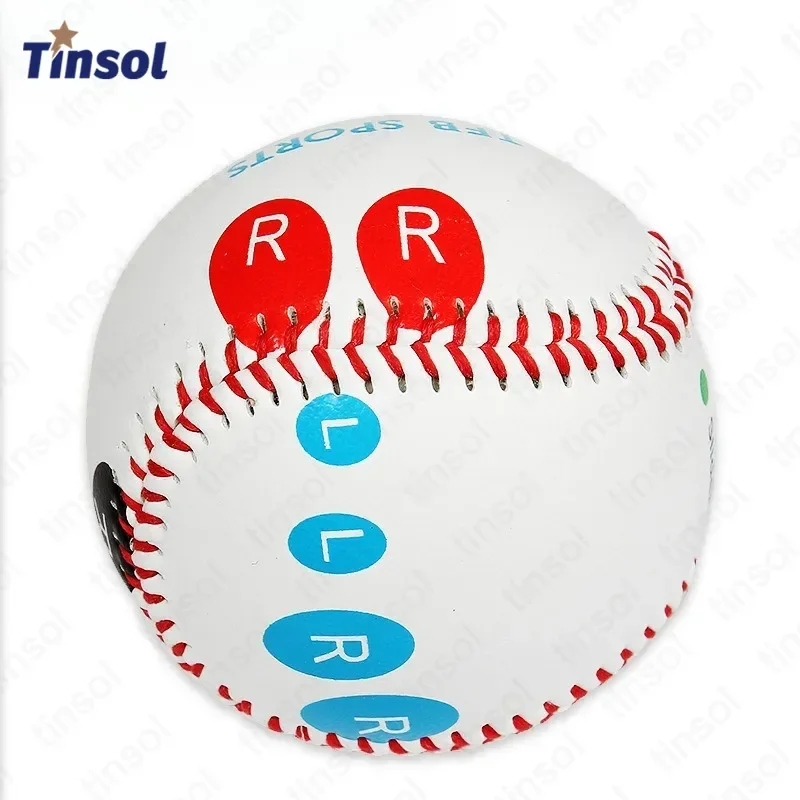 

TINSOL Новый 9-дюймовый стандартный бейсбольный мягкий/жесткий бейсбольный софтбольный мяч, профессиональный тренировочный игровой мяч, нескользящий дизайн с принтом пальцев