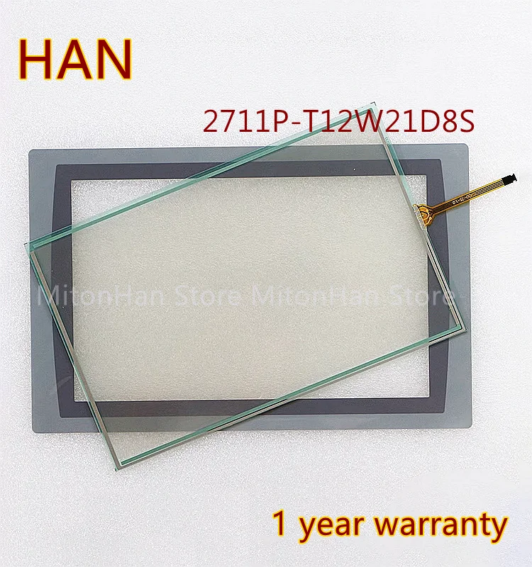 

2711P-T12W21D8S Touch Panel Screen Glass Digitizer For PanelView Plus7 Standard 1200W TP-4174S1 Protective Film Overlay