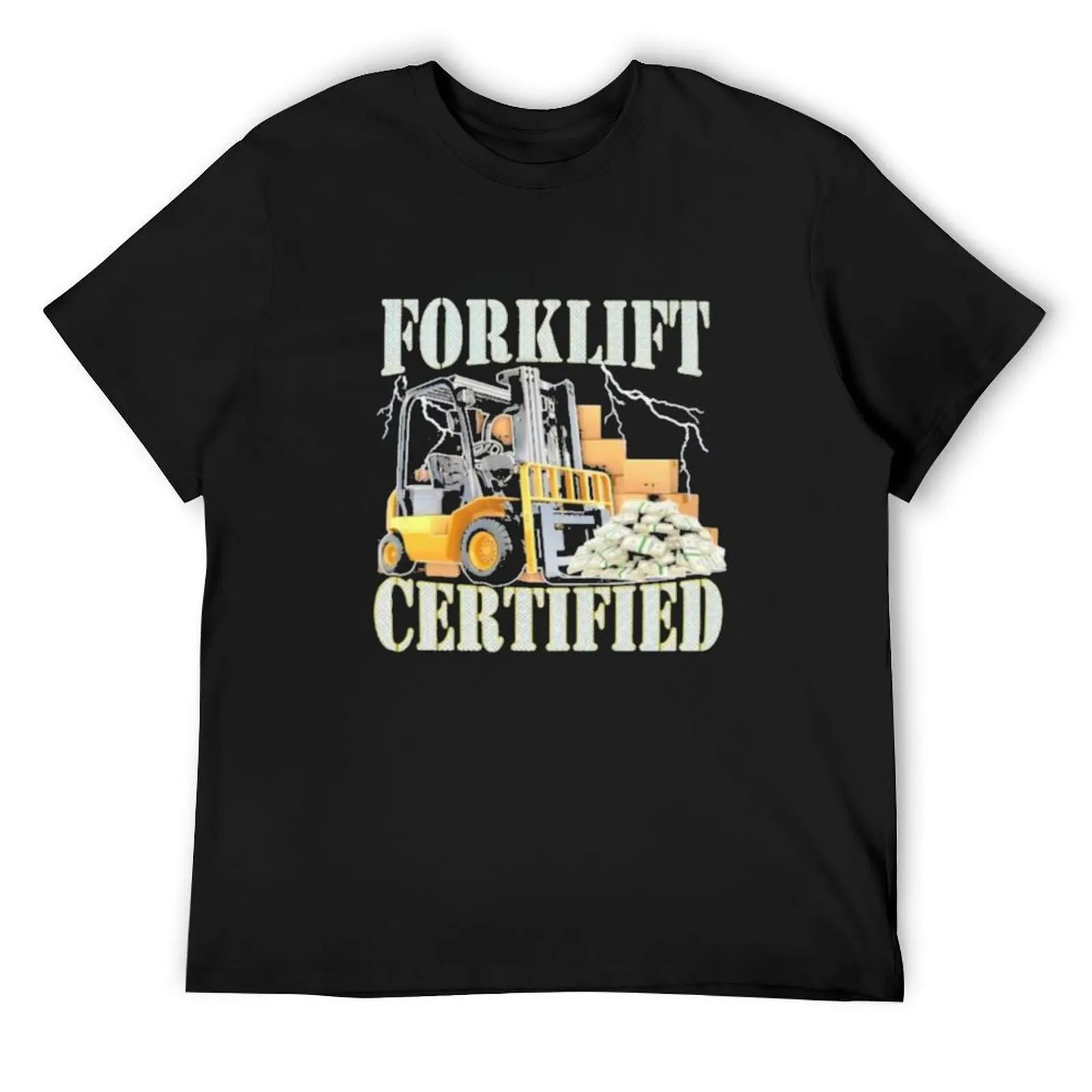 

Forklift Certified T-Shirt anime t shirts plus size tops graphics heavyweights black t-shirts for men