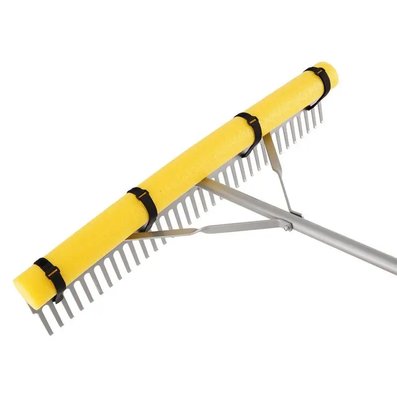 Rastrillo De Jardín De Aluminio Resistente De 36 Pulgadas De Ancho Con Mango De 133 Pulgadas, Para Remover Tierra, Jardín, Patio, Grava De Estanque, Cuidado Del Césped De Playa, Incluye Cuerda De 52 Pies, Color Del Producto Ver Imágenes De La Pantalla — -57%, 90.49€ Coupon, from 68.27€ – 57% descuento – €68.27