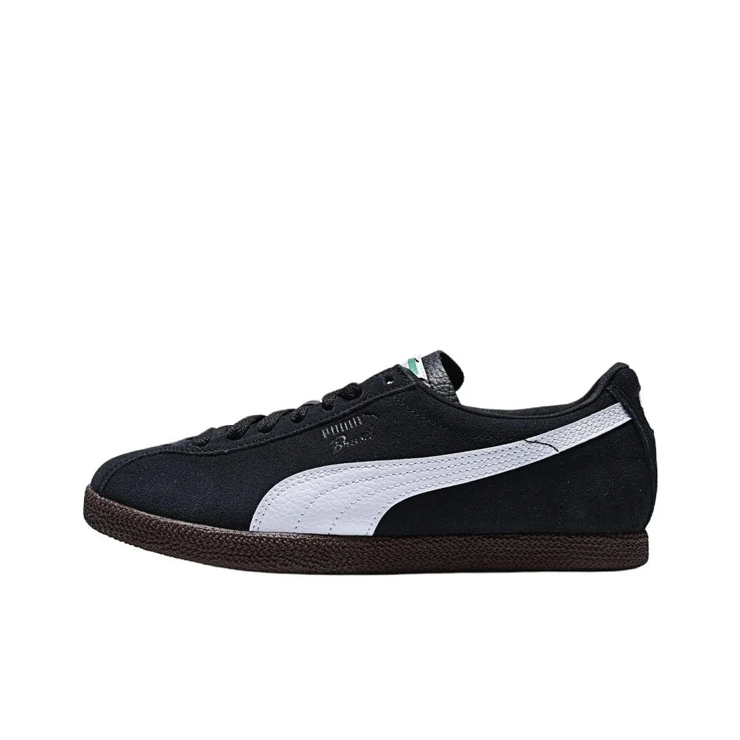 PUMA Brasil Low top Skateboard Shoes Unisex Black White 403246-05