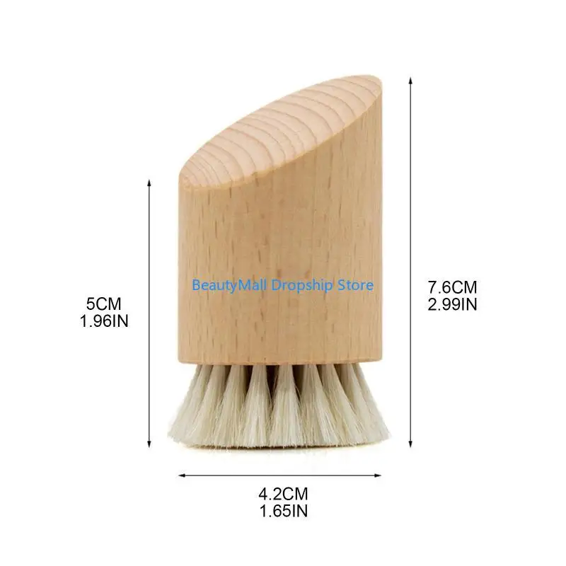 madera 40JD para limpieza Cepillo piel suave poro poro negro limpieza profunda