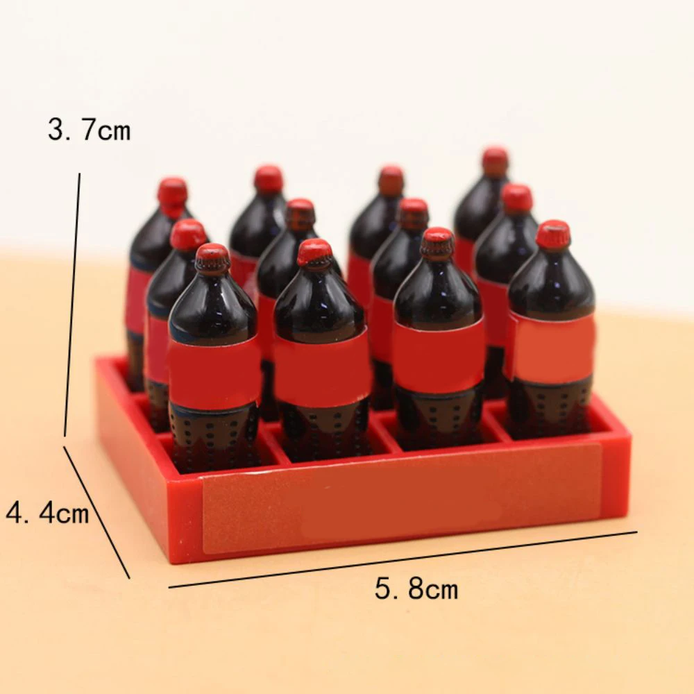 Maßstab 1:12, Puppenhaus, Supermarkt, Trinkflaschen-Set, Miniso, Kaffee, Essen, Miniaturmöbel, Getränkeflasche, Szene, Modell, Mädchen-Geschenk