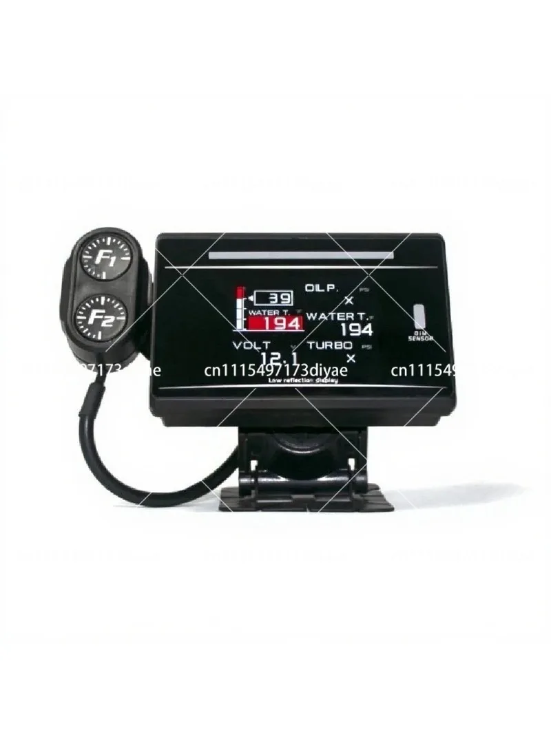 Multifunctional OBD Instrument, Turbine Speed Oil Temperature Oil Pressure Water Temperature Vacuum Meter Ten in One