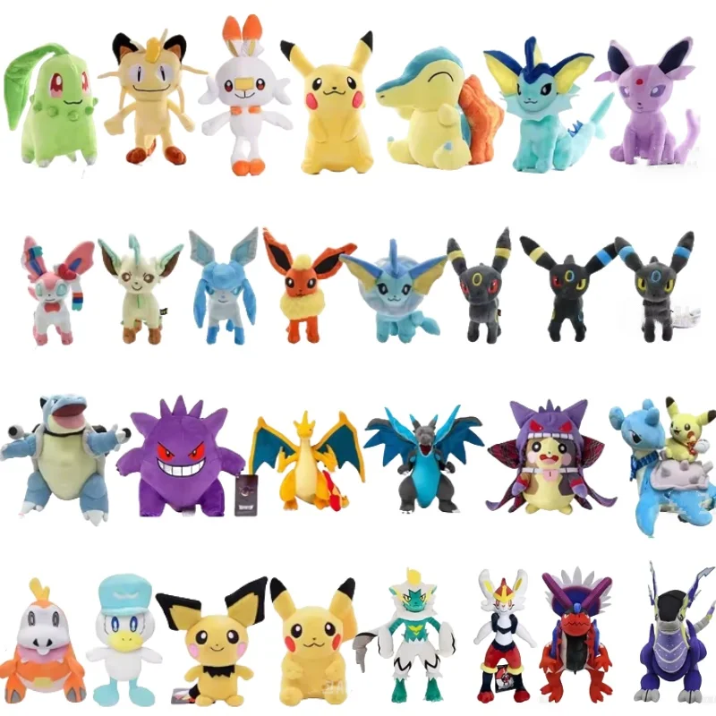 70 Stili Pokemon Peluche Dragapult Gengar Pikachu Eevee Evolution Scorbunny Cenerace Doll Morpeko Regalo Di Natale per I Bambini