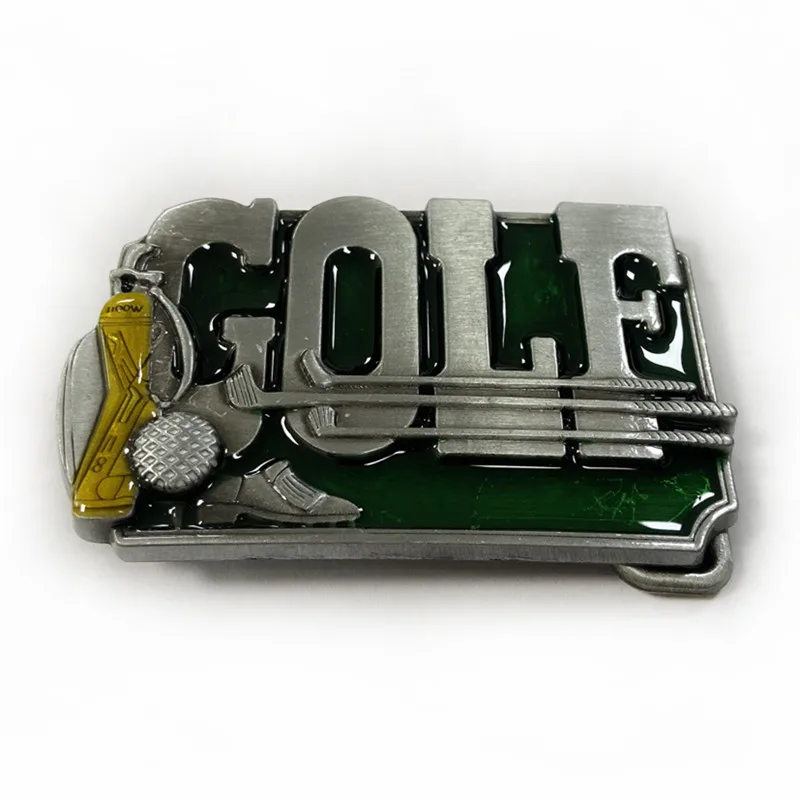 Zinc Alloy Golf Belt Buckle, Retro Casual Western Cowboy Belt Buckle
