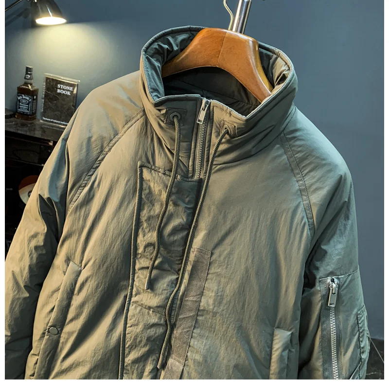 

Winter down jacket trend casual men's warm and cold resistant men's clothing 2025 new thick duck down cold resistant clothing