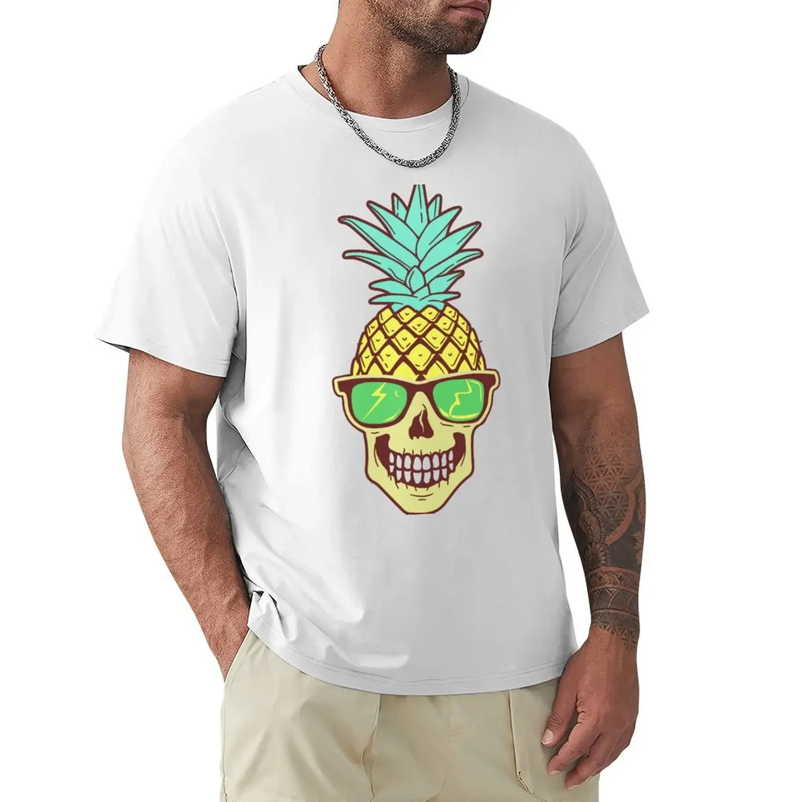 tropical/vacation/ocean/ surfer/ funny surfing tshirt, skeleton-men T-Shirt quick drying sports fans men clothings