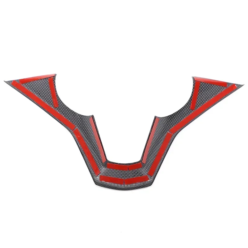 For Cadillac Escalade 2021 Car Steering Wheel Base Decorative Cover Real Carbon Fiber Auto Accessories 1 Pcs
