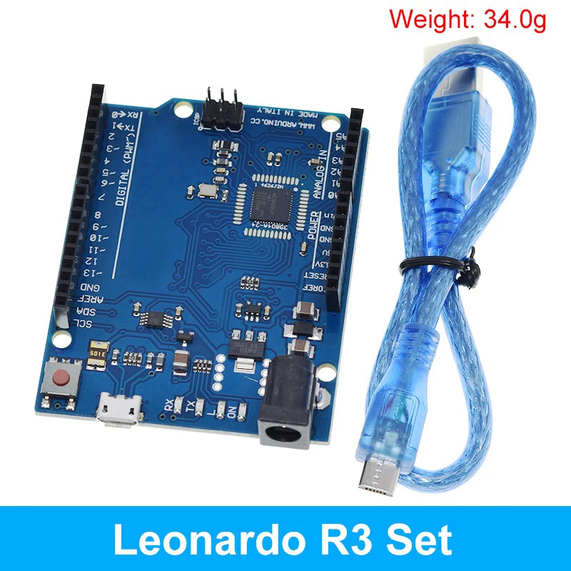 Leonardo R3 Microcontroller Atmega32u4 Development Board With USB Cable Compatible For rduino DIY Starter Kit