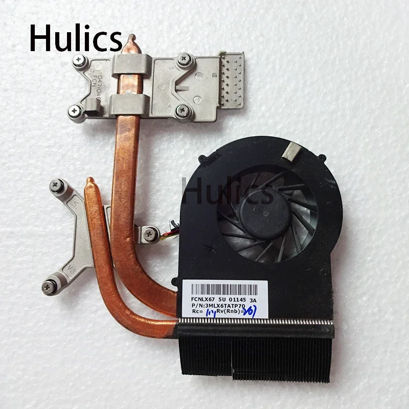 Hulics Used For HP Pavilion DV6-3000 Dv7-4000 Cooling Heatsink With Fan 610777-001 610778-001 637610-001 DV6 DV7