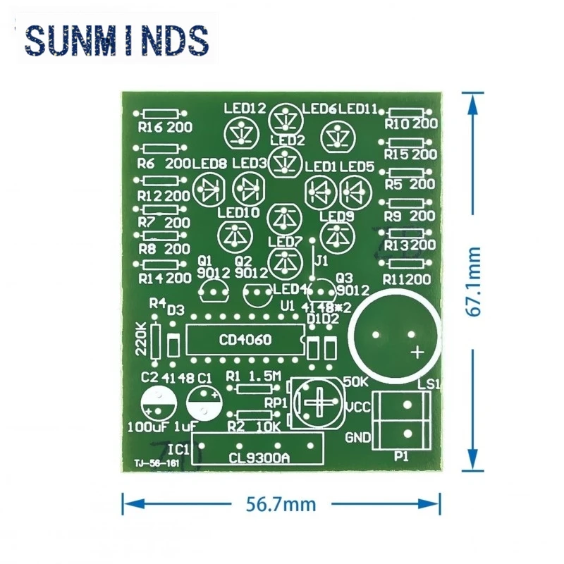 CD4060 Dream Lamp Making Kit Music Lantern Making Lanterns to Alice Music Lamp Student Training Maker Lab