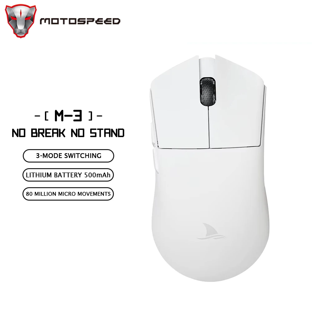 Motospeed Darmoshark M3 Bluetooth Wireless Gaming Mouse 26000DPI PAM3395 Optical Sensor Computer Office Mouse TTC For Laptop PC