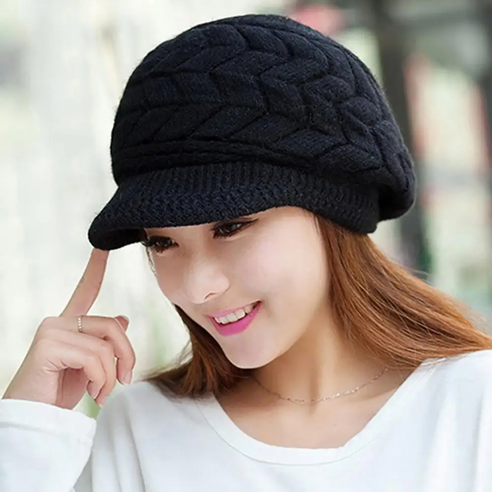 Winter Beanies Knit Women\'s Hat Winter Hats For Women Ladies Beanie Girls Skullies Caps Bonnet Femme Snapback Wool Warm Hat