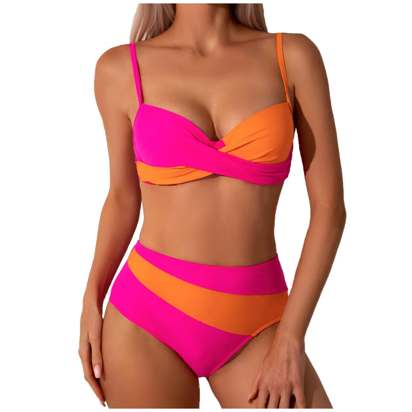 2025 Costumi da bagno sexy da donna Costumi da bagno da donna Alla moda imbottito con ferretto Coppa Bikini Set costumi da bagno per donna controllo della pancia 2 pezzi
