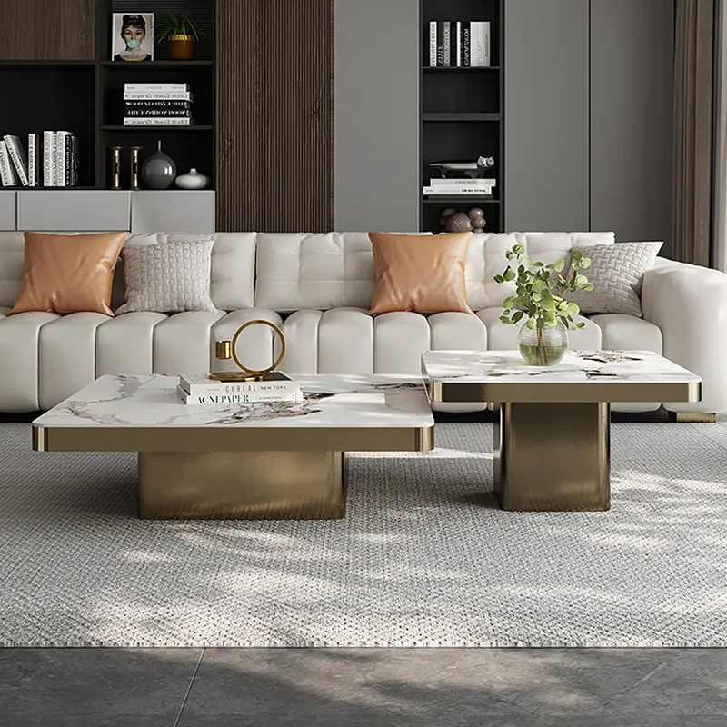 

Современный журнальный столик из каменной плиты, квадратный, в итальянском минималистичном стиле, для гостиной, для небольшой квартиры.