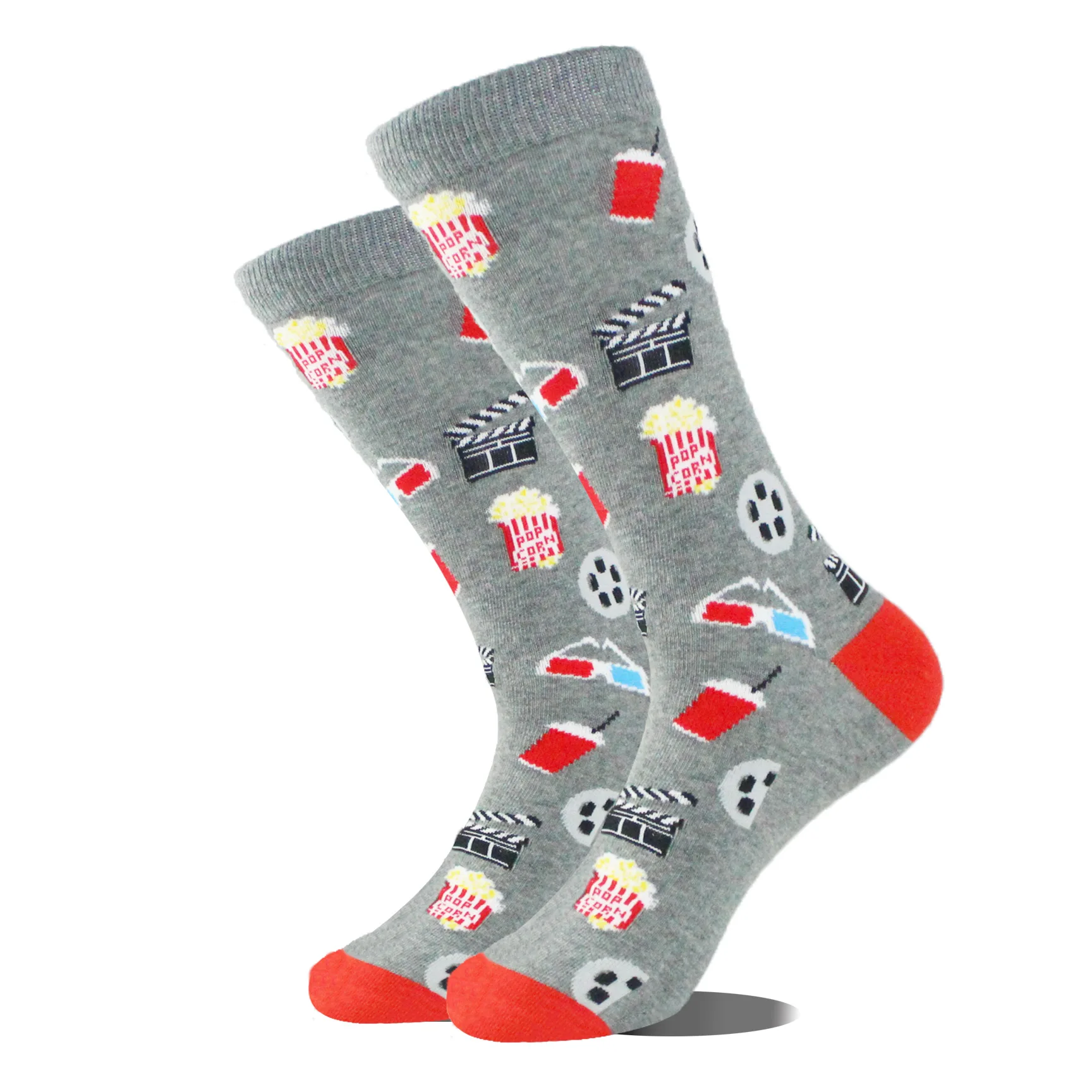 1 paar dierennieuwigheid sokken met buitenaardse dinosaurus mopshond panda flamingo cactus en skateboard print voor mannen vrouwen unisex EU 37-44