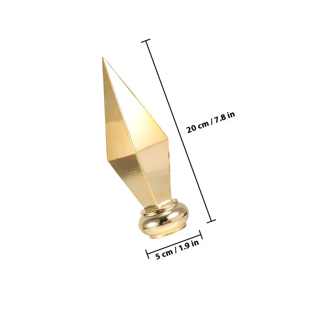 2Pcs Elegant Flagpole Finial Aluminum Alloy Flag Pole Topper Replacement for Formal Events Conference Hall Garden