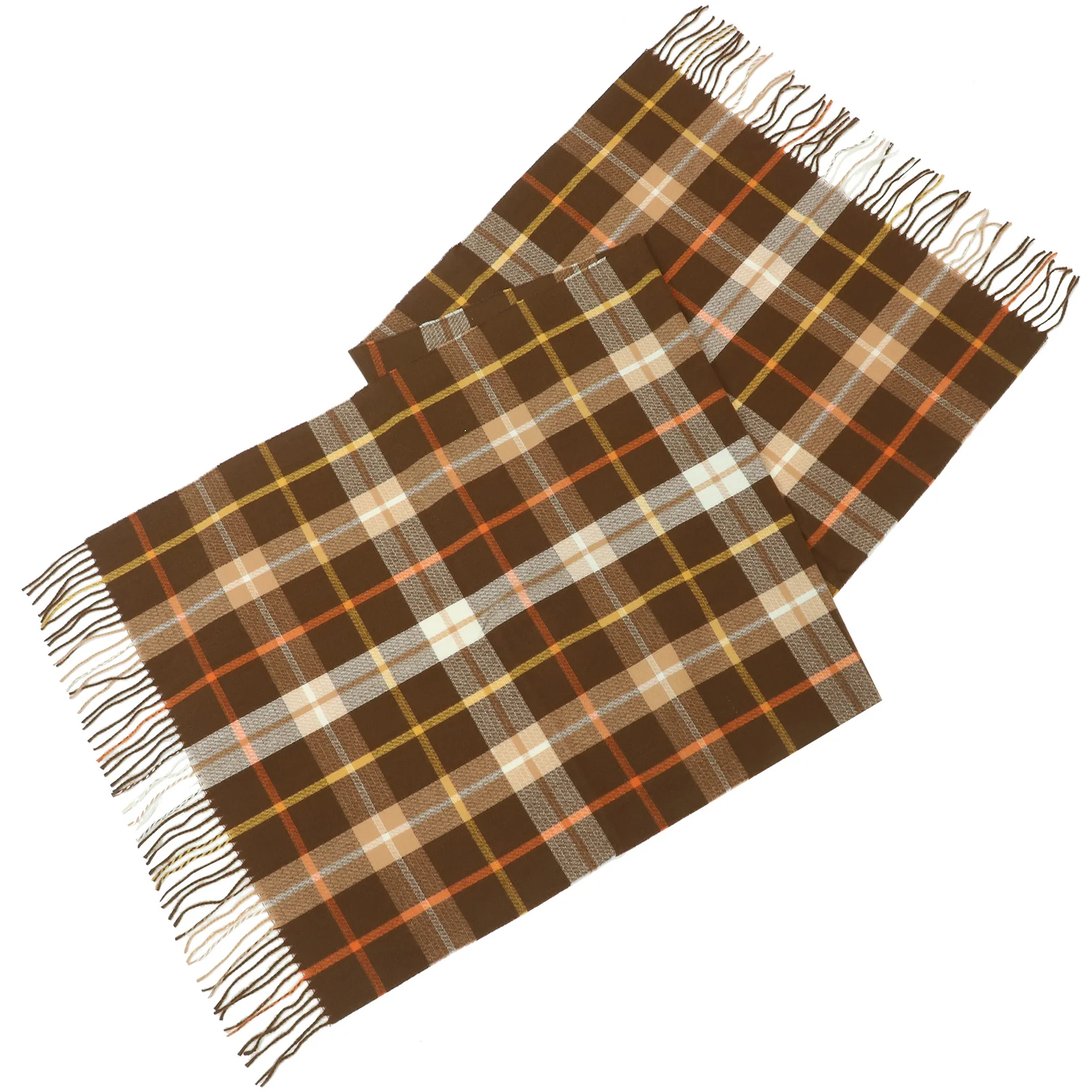 وشاح سميك دافئ للنساء خفيف الوزن من البوليستر الناعم شال طويل برقبة أنثوية ملفوفة شتوية غير رسمية