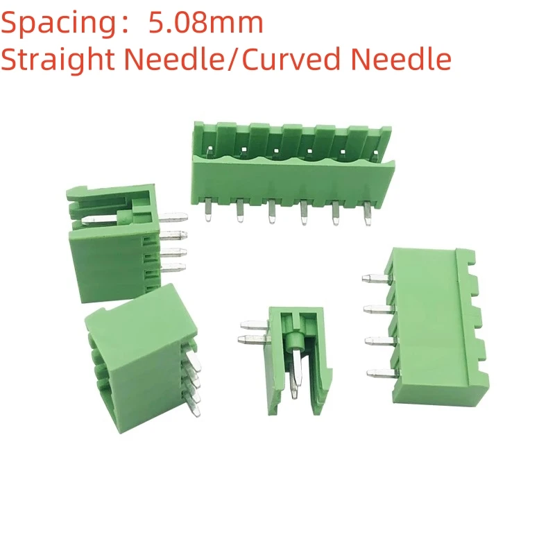 10PCS KF2EDGK 5.08 2EDG PCB 2PIN~12PIN Straight/Curved Needle Connector Plug-In Terminal Block 5.08MM Phoenix Contact Degson