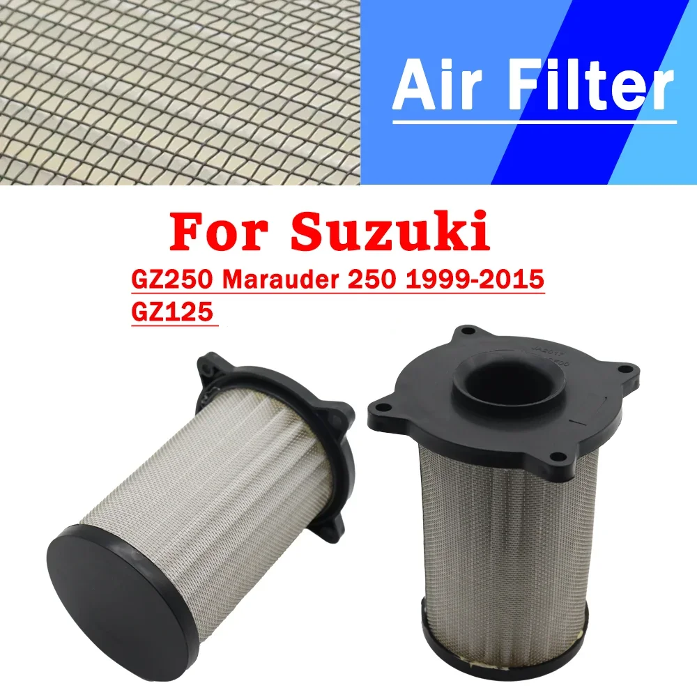 Filtro de aire para motocicleta Suzuki GZ250 GZ 250 Marauder 250 1999-2015 GZ125 GZ 125 13780-13F00, accesorios lavables y reciclables