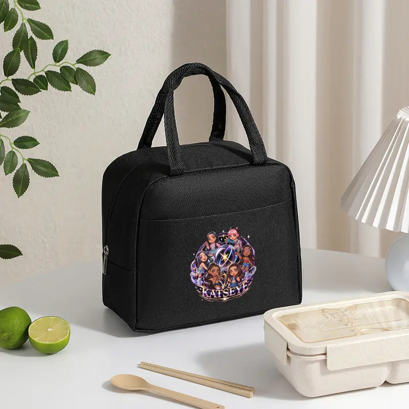 Lunch Bags KATSEYE World Tour Suitable for School Work Camping and Everyday Use Insulated Outdoors Tote Bags K-Pop Fan Gifts
