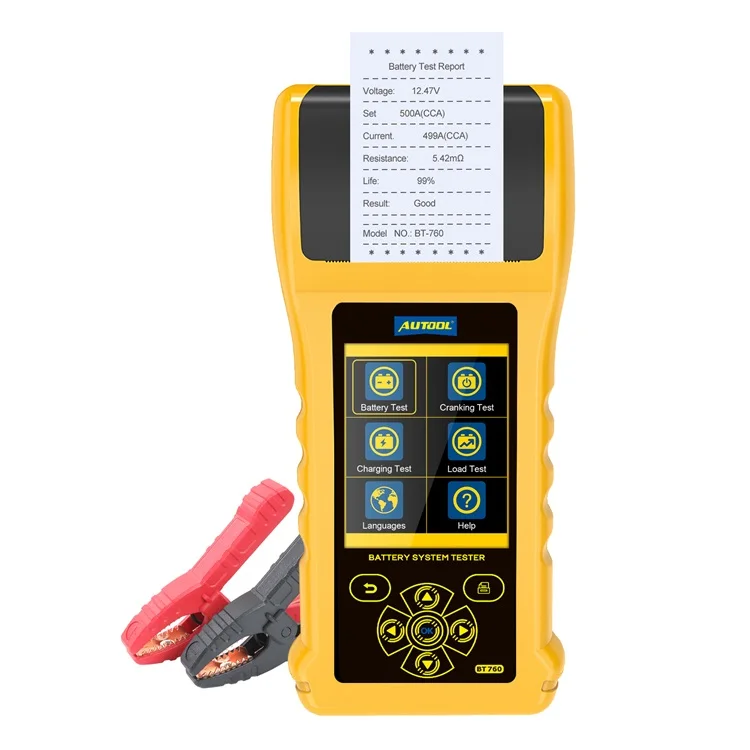 Good selling AUTOOL BT760 Automotive battery tester Battery testing 12V battery discharge tester