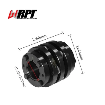 CLZ Expansion Sleeve Diaphragm Coupling 45# Steel High Torque Coupling CNC Machine Tool Shaft Coupling CLZ-44X60