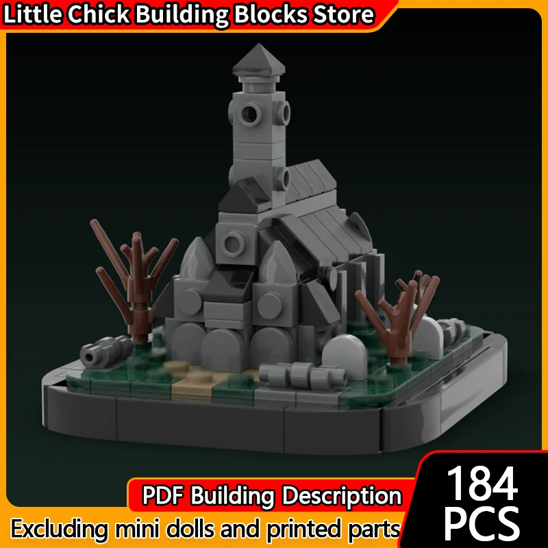 

Medieval Castle Model MOC Building Bricks Cathedral Architecture Modular Technology Children Holiday Gifts Assemble Toys Suit