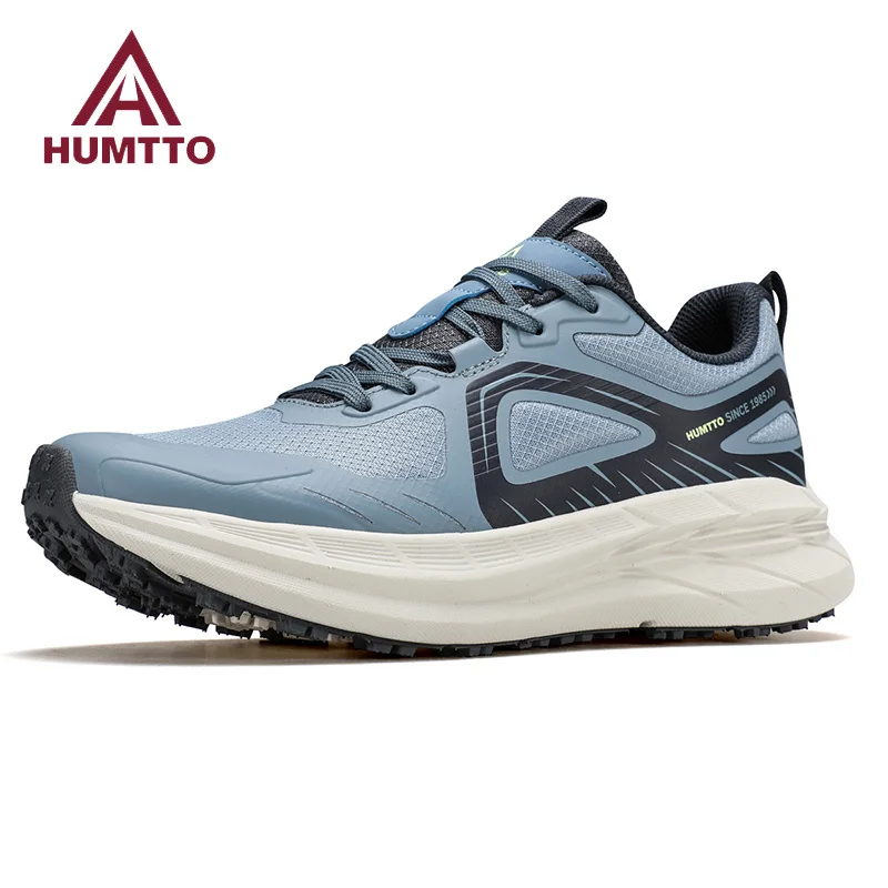 

HUMTTO Running Shoes Cushioning Marathon Trainers Man Breathable Gym Sneakers for Men Black Luxury Designer Men's Sports Shoes