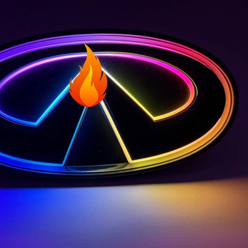 

For Infiniti Q50 Q60 2014-2024 RGB Color Changing Flow LED Badge Grill Emblem Logo