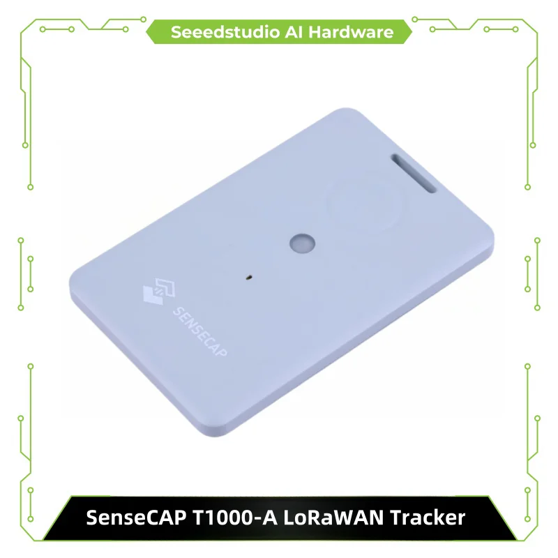 SenseCAP pelacak T1000-A LoRaWAN IP65 pemosisian dalam dan luar ruangan dengan suhu, cahaya, Sensor gerak, Wifi,BlE, tombol panik