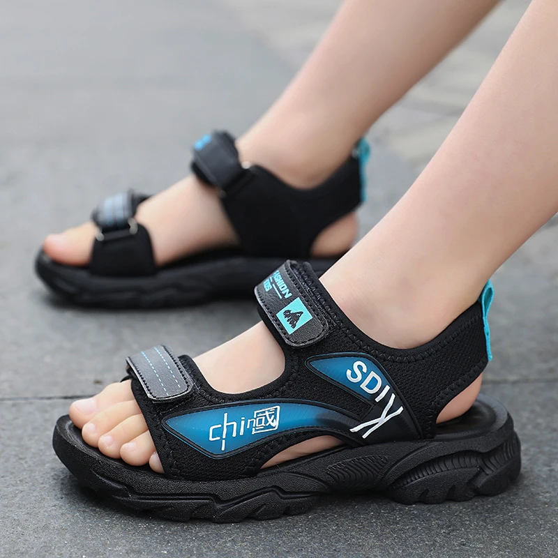 children's summer open-toe sandals, air-cushioned shock-absorbing and rebound outdoor beach shoes