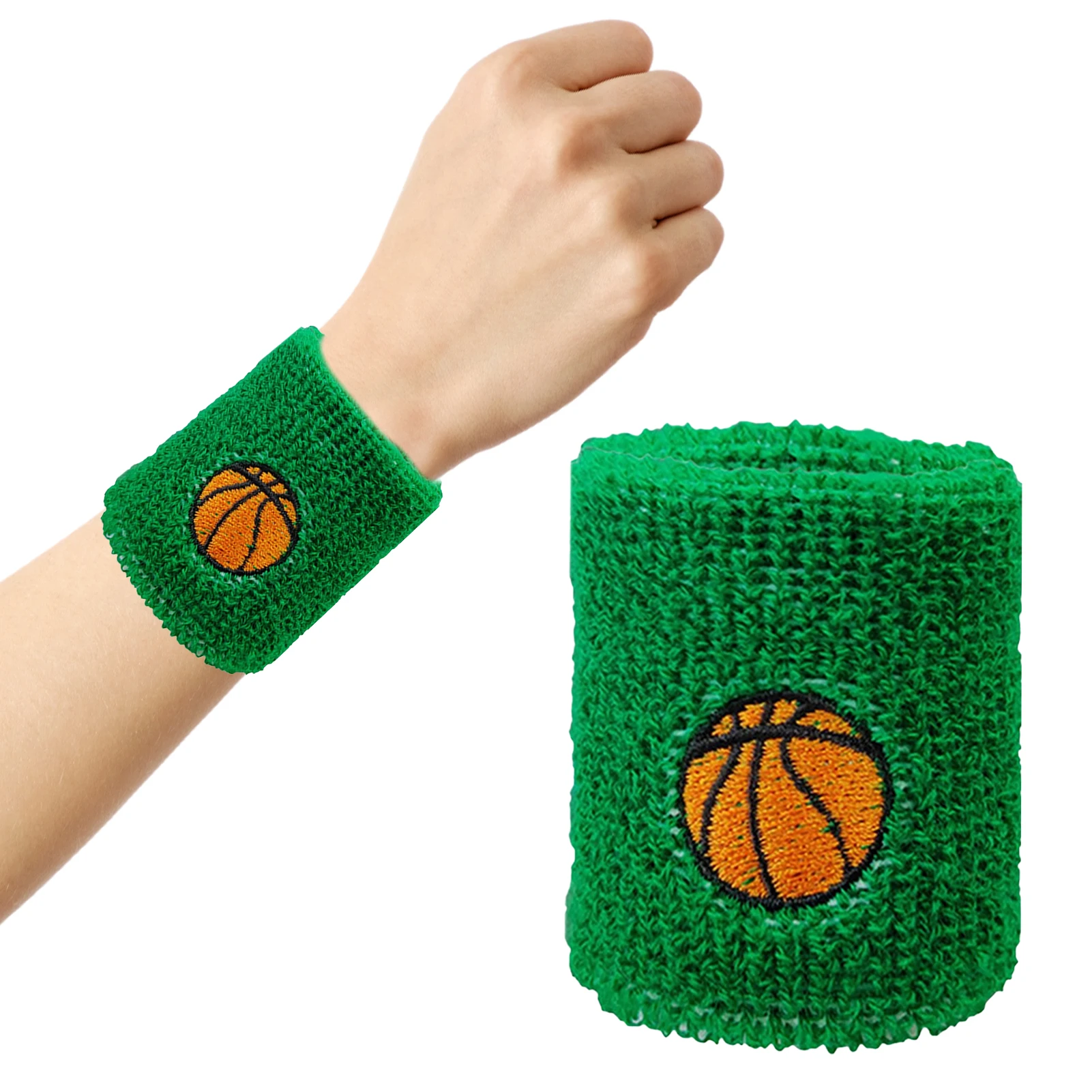 Sports Wristbands For Kids Absorbent Wrist Sweat Bands For Sports Sweatbands Accessories For Basketball Baseball Football Soccer