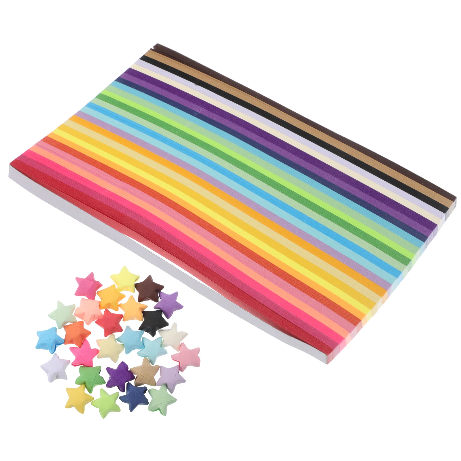 

2700pcs Origami Star Strips Double Sided Craft Paper Colorful Gradient Diy Supplies CreativeDecoration