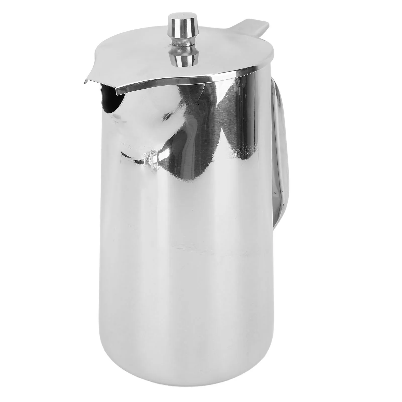 2L Cold Water Pitcher Stainless Steel Teapot with Ergonomic Handle Juice Cold Beverage Jug for Home Restaurant