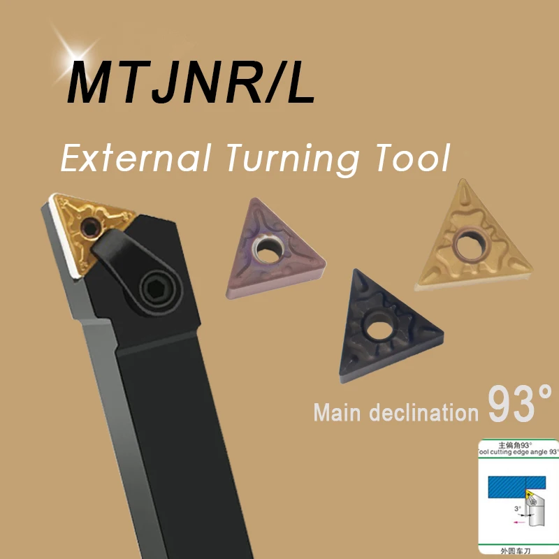 

MTJNR1616H16 MTJNR2020K16 MTJNR2525M16 External Turning Tool Holder Metal Lathe Boring Bar Cutting Accessories CNC Lathe