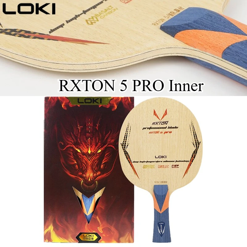 

LOKI RXTON 5PRO Provincial Team Table Tennis Blade Inner Basalt Carbon 5 Wood 2 Carbon Professional Ping Pong Paddle Fast Attack