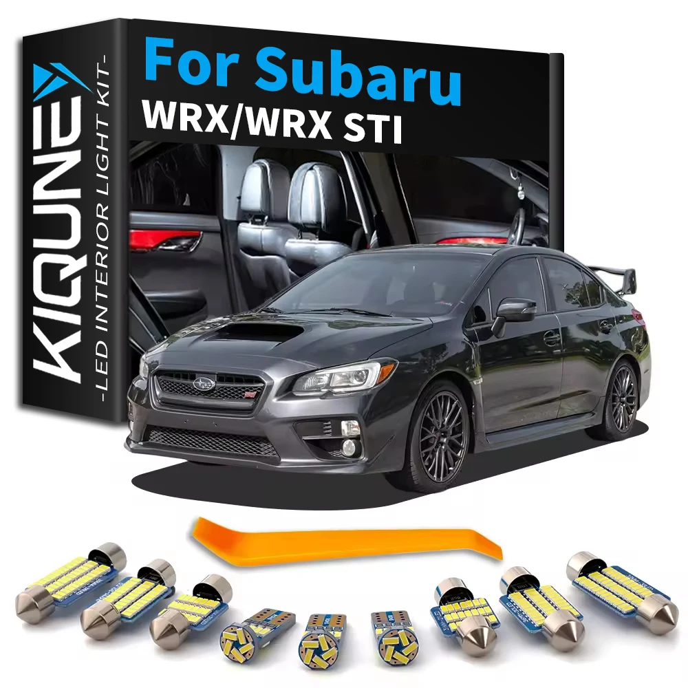 6pcs KIQUNE No Error LED Interior Light Kit For Subaru WRX STI 2004 2008 2010 2011 2012 2013 2014 2015 2016 2017 2018 2019 2020