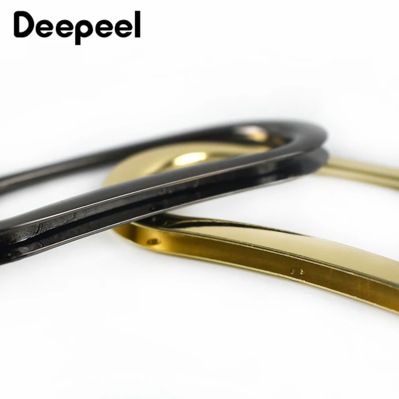 2/4Pcs Deepeel 3.8*8.8cm Women Metal Clasp Purse Frame Handbag Replace Handle Parts DIY Handmade Bag Hardware Accessories