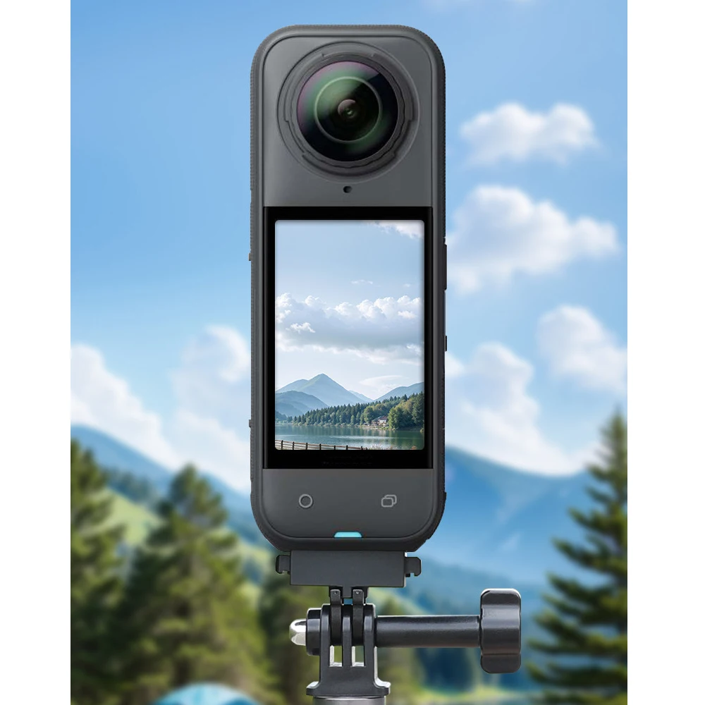 

1 шт., магнитный быстросъемный адаптер для камеры, крепление для камеры Insta360 X5, адаптер для крепления на подставке из алюминиевого сплава для камеры Insta360 X5