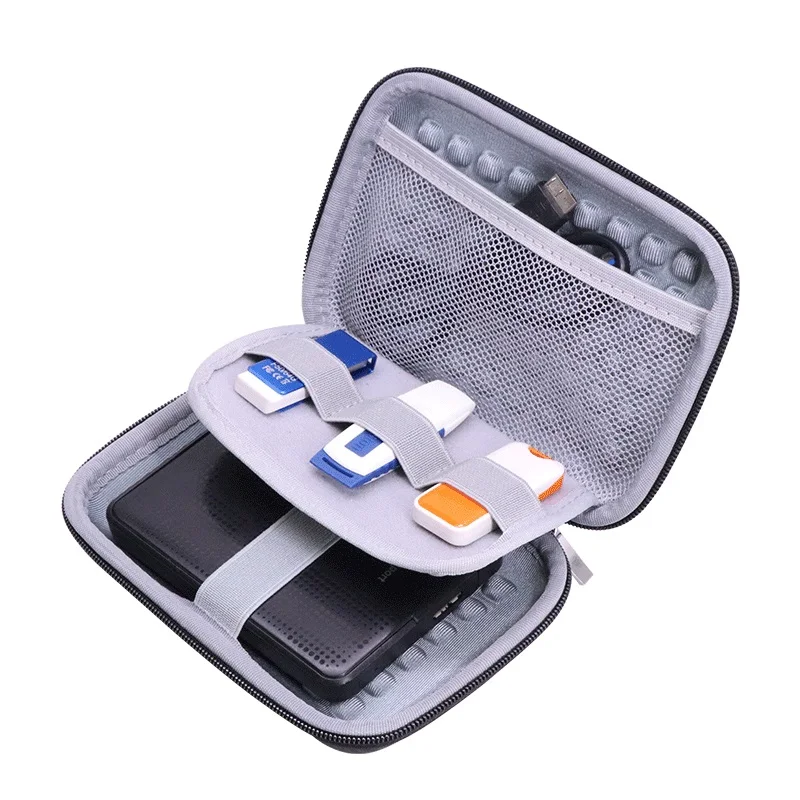 حقيبة منظم لملحقات القرص الصلب الخارجي لمحركات الأقراص الصلبة مقاس 2.5 بوصة، رقمية أسترن، توشيبا، سيجيت، بنك الطاقة