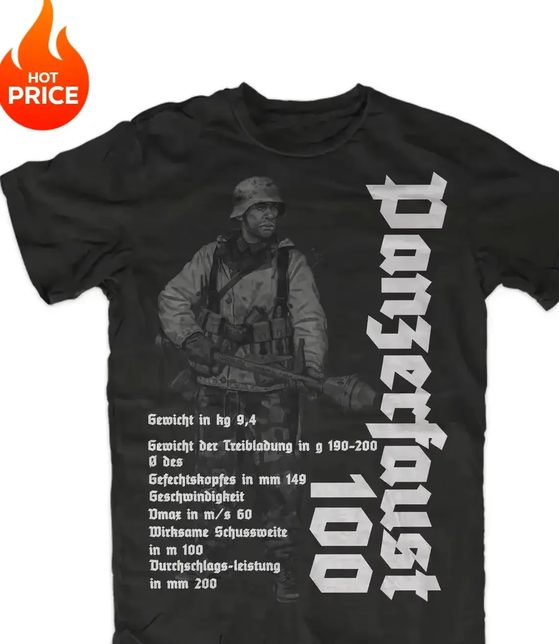 Bazooka Tank Panzertrupper Grenadier Men T-Shirt Short Sleeve Casual Cotton O-Neck Summer Tees