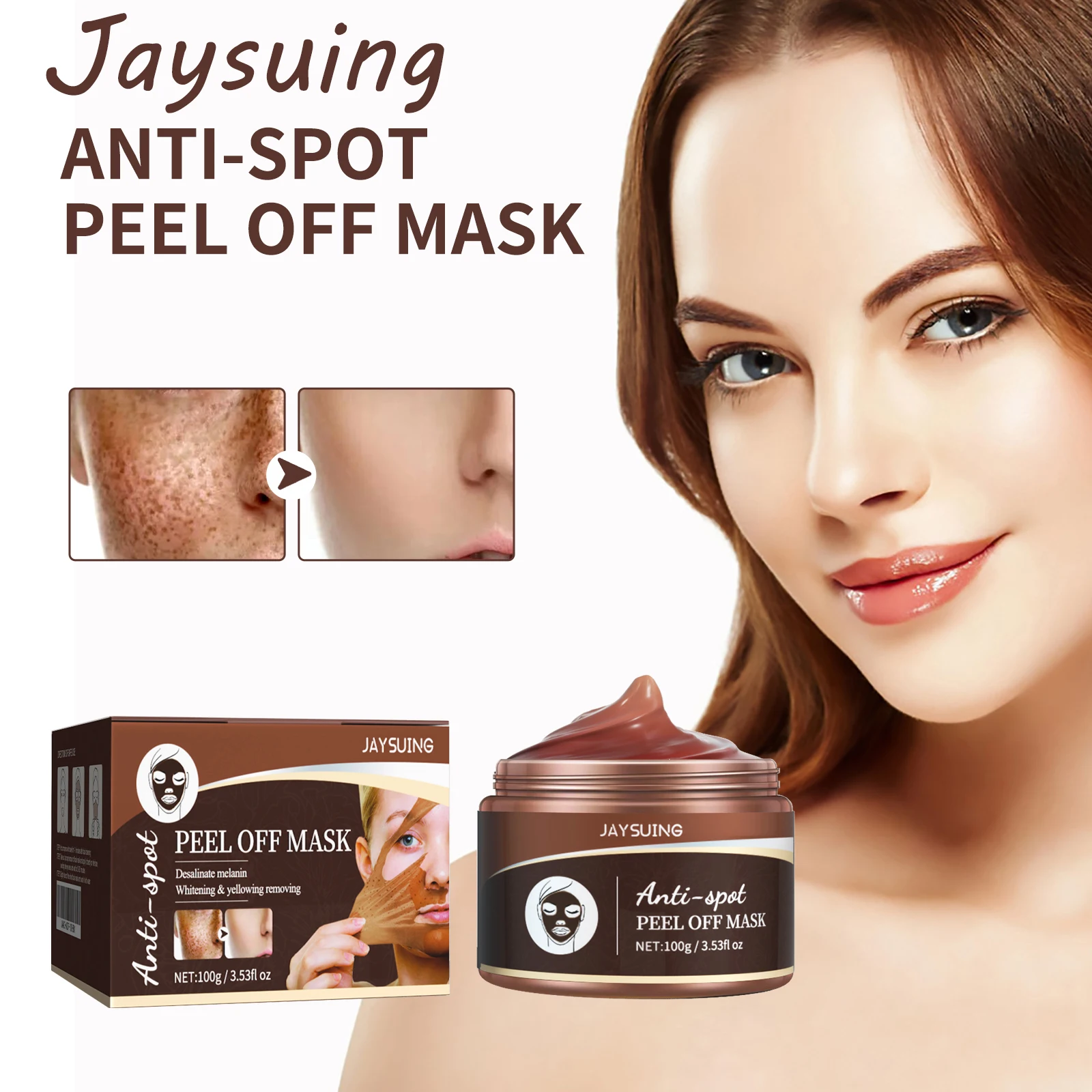 

Jaysuing Face Peeling Mask Lasting Moisturizing Remove Dark Spots Nourish Enhance Skin Elasticity Repair Damaged Skin Face Mask