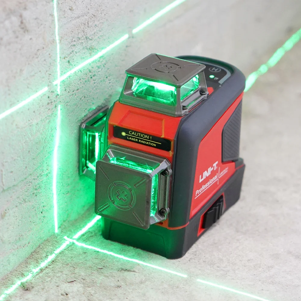 UNI-T LM573LD LM575LD LM576LD E Ferramenta de nível a laser 12 16 linhas 360 Autonivelante Medidor de nível a laser verde profissional