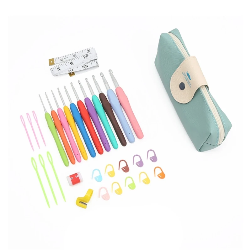 31Pcs Crochet Hooks Set Crochet Needle with Storage Case