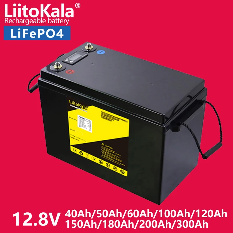 

LiitoKala 12V 12.8V 200Ah 300Ah 40Ah 50Ah 60Ah 100Ah 120Ah 150Ah LiFePO4 Battery For RV Campers Golf Cart Off-Road Off-grid