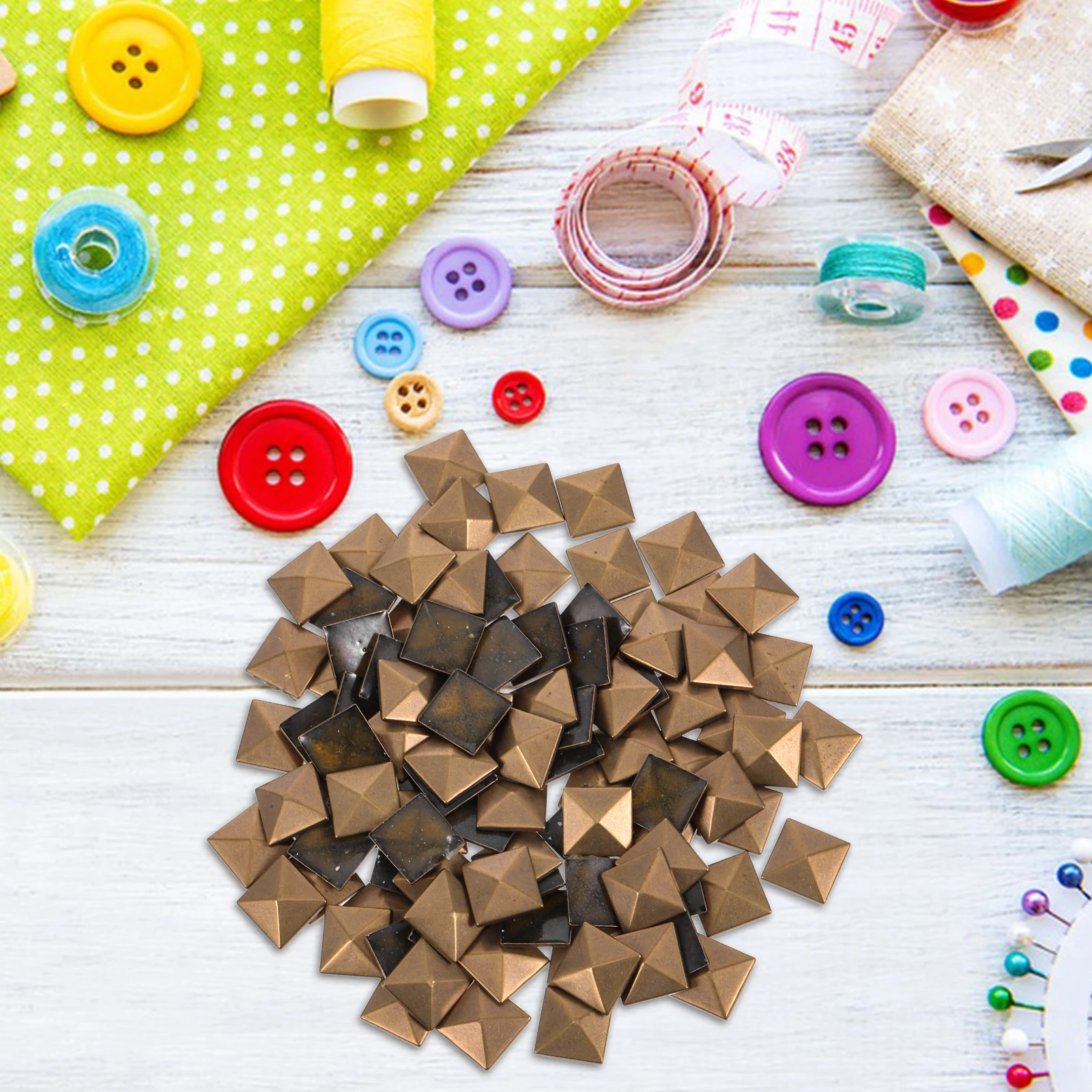 

100 pcs Metal Copper Hotfix Rhinestone Alloy Studs Diy Craft Decoration For Bracelets Necklaces Clothes Shoes Bags