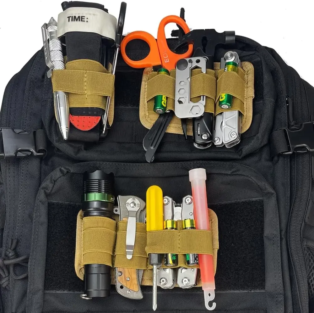 3pcs Portable Insert Modulars Organizer Nylon Tactically Panel Pouch Organizer Separation Module Chest Rig Storage Bag Portable
