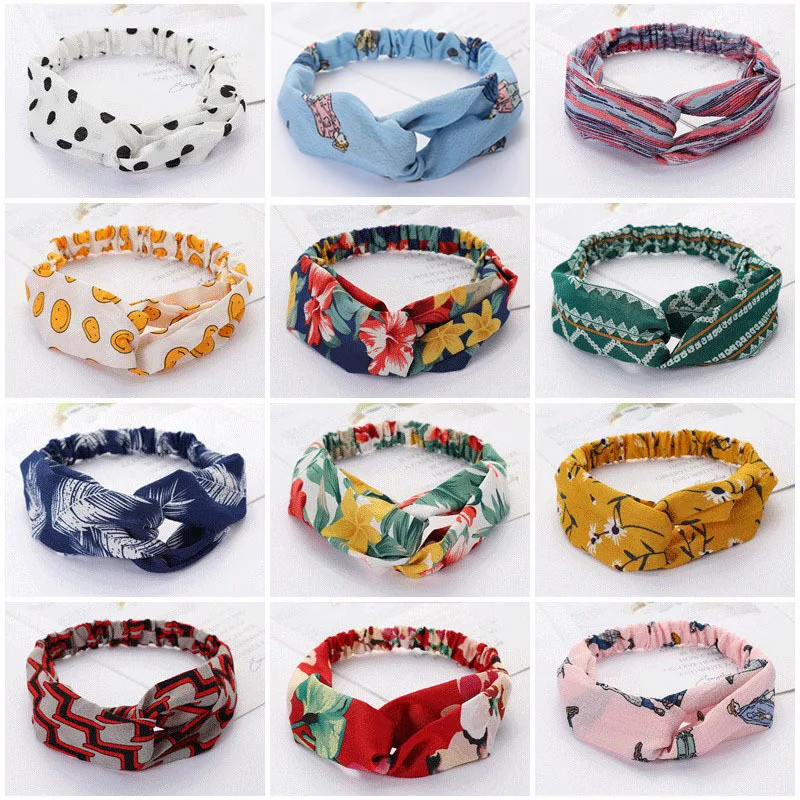 

Fashionable Women's Headband Korean Style Crossed Design Ideal for Sports and Face-washing Creative Hair Band and Hair Accessory